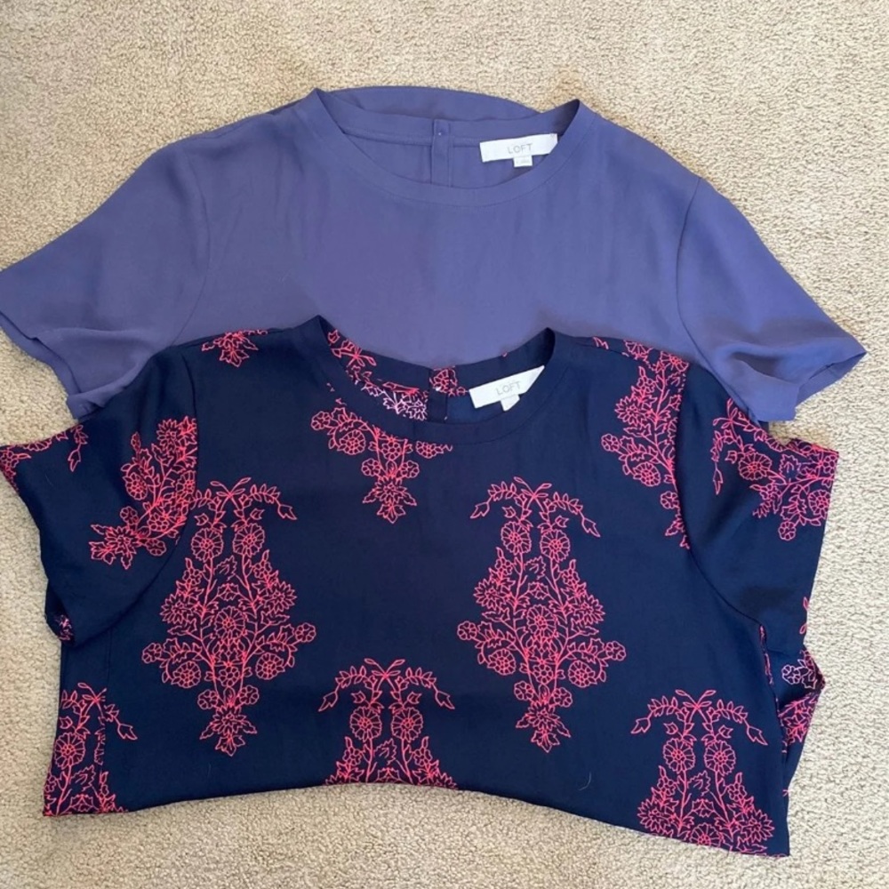 Bundle! Loft shirt tail hem tee